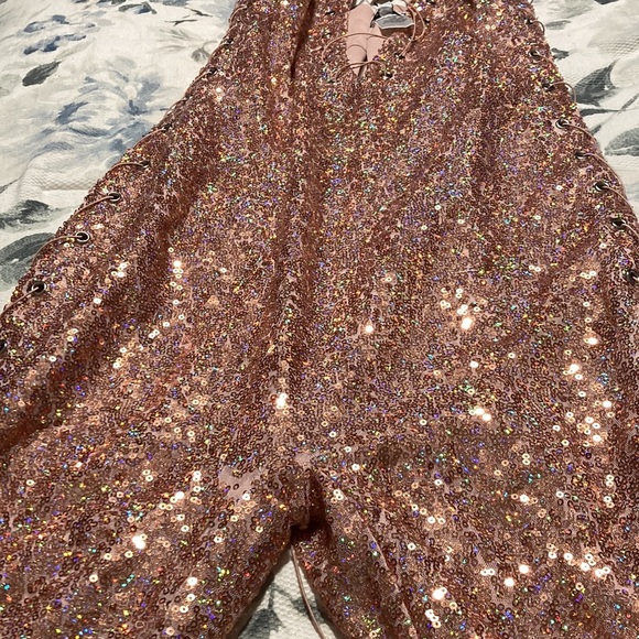 NWT sequins lace up jumpsuit 💗 - Picture 13 of 16